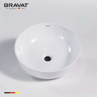 bathroom face bowl art round basin countertop high cleaning glaze C22262W