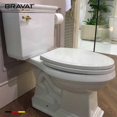 modern public restroom toilet P/S-Trap flushing system